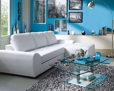 دکوراسیون رنگ آبی